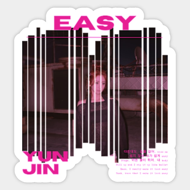 Yunjin Le Sserafim Easy Sticker by wennstore